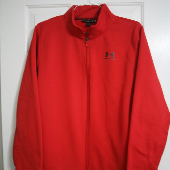 Under Armour Storm Men's Zip Up Sweatshirt/Jacket, Size XL, Red - Picture 1 of 4